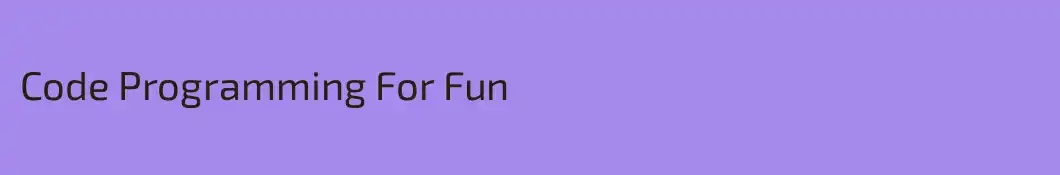 Code Programming For Fun
